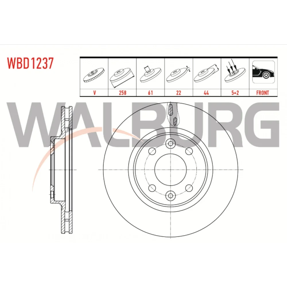 Renault Symbol 3 Fren Diski Ön 1.2 1.5 1.6 2012 Ve Sonrası Jz0/1