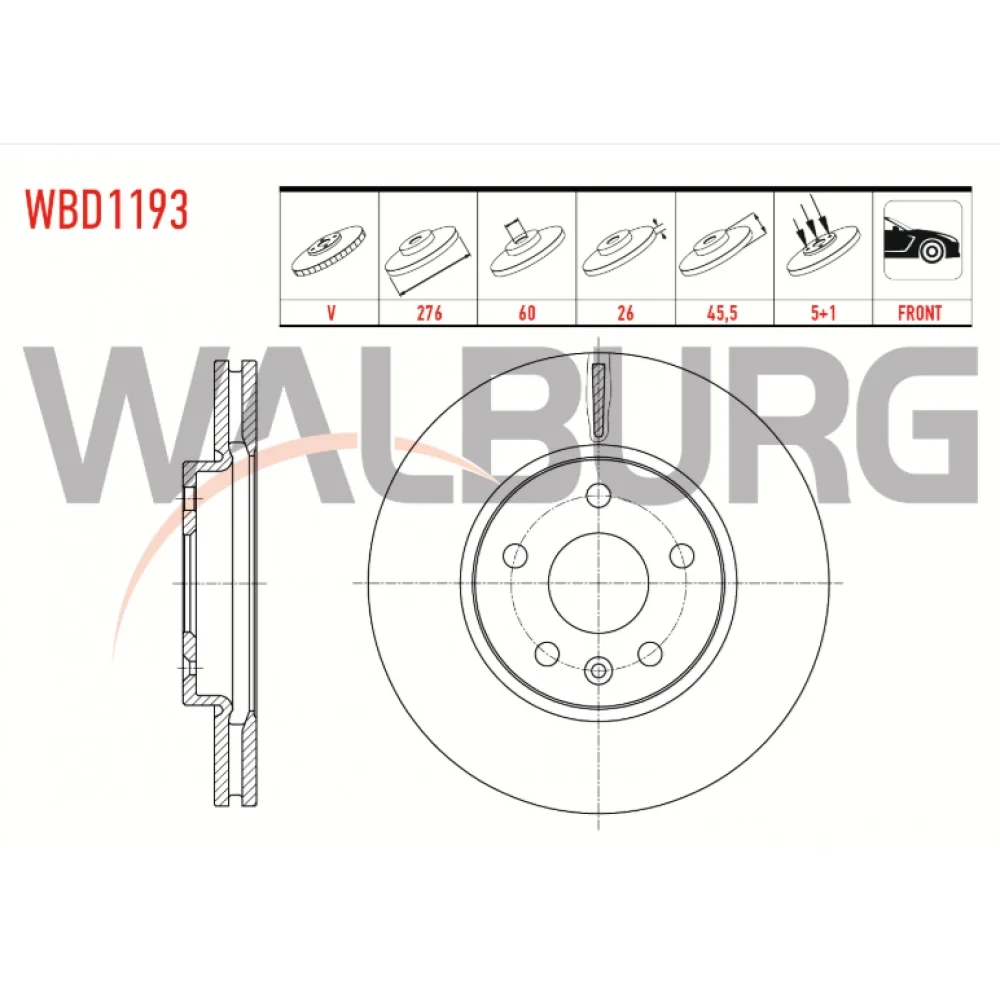 Chevrolet Cruze (J305) Ön Fren Diski Hava Kanallı