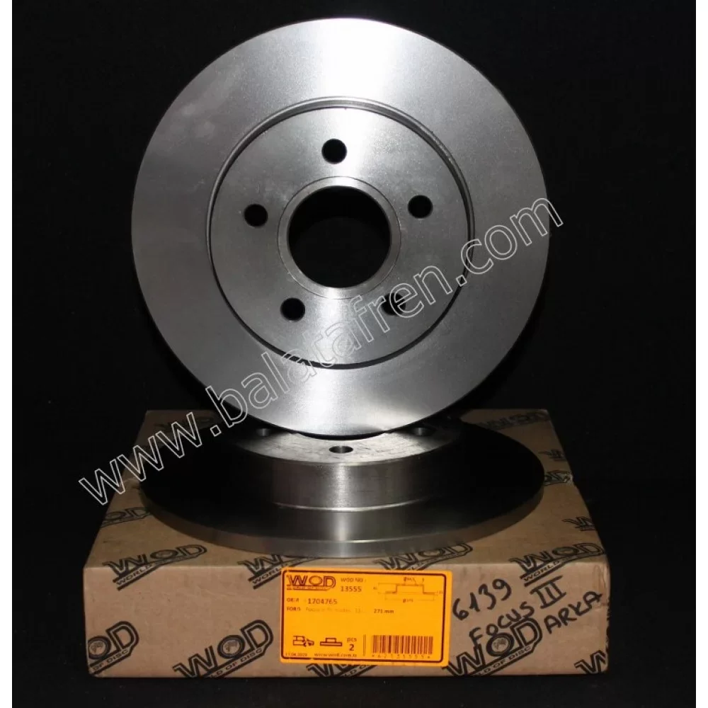 Ford Focus 3 Arka Fren Diski 1.6 Tdci 2010 Ve Sonrası