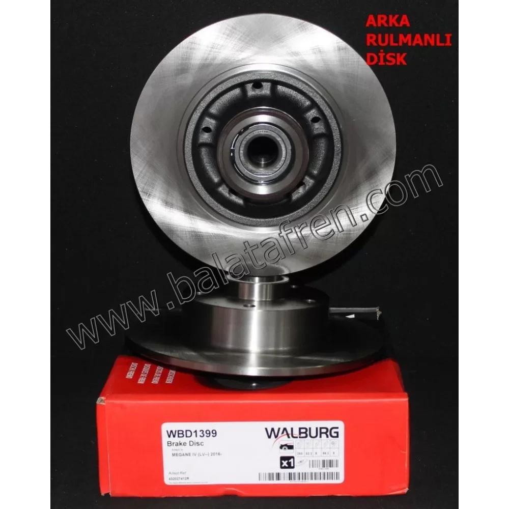 RENAULT MEGANE IV SEDAN (LV--) ARKA FREN DİSKİ PORYALI 2016-