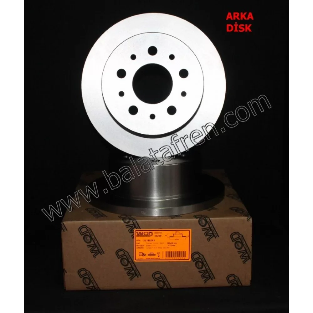 Fiat Ducato Arka Fren Diski 2002-2006 280mm