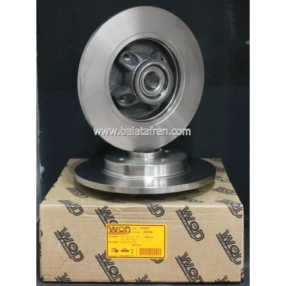 Ci̇troen Berli̇ngo Arka Fren Di̇ski̇ 268mm Rulmanlı 2008 Ve Sonrası