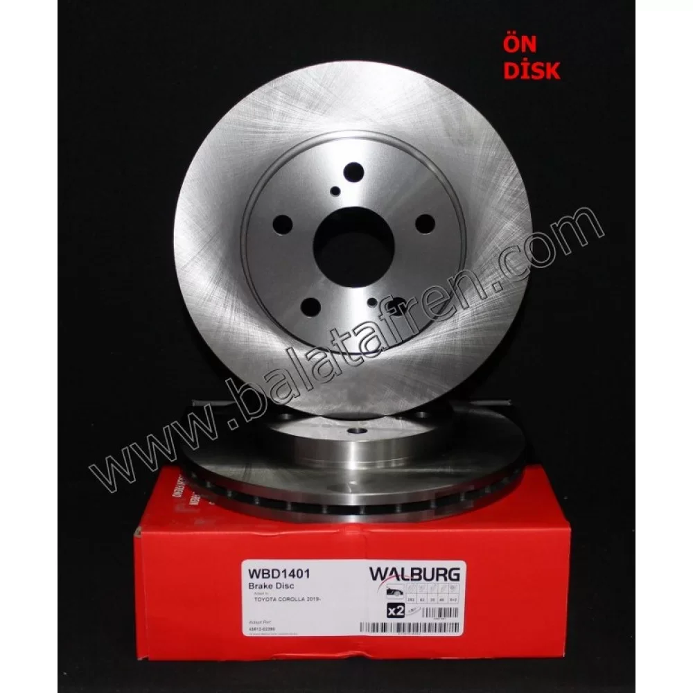 TOYOTA COROLLA (ZWE211) 1.8 HYBRID 2019-FREN DİSKİ ÖN