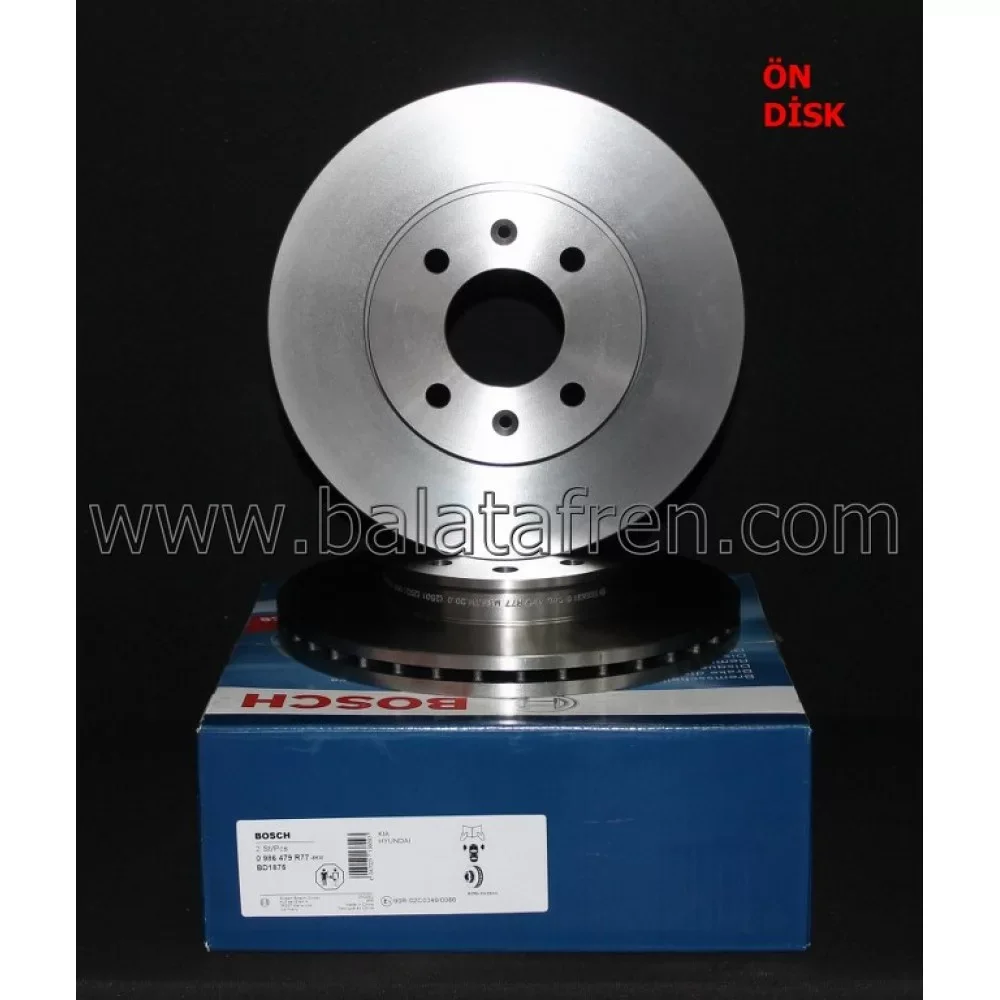 Bosch KIA RIO II ÖN FREN DİSKİ 2005-2011