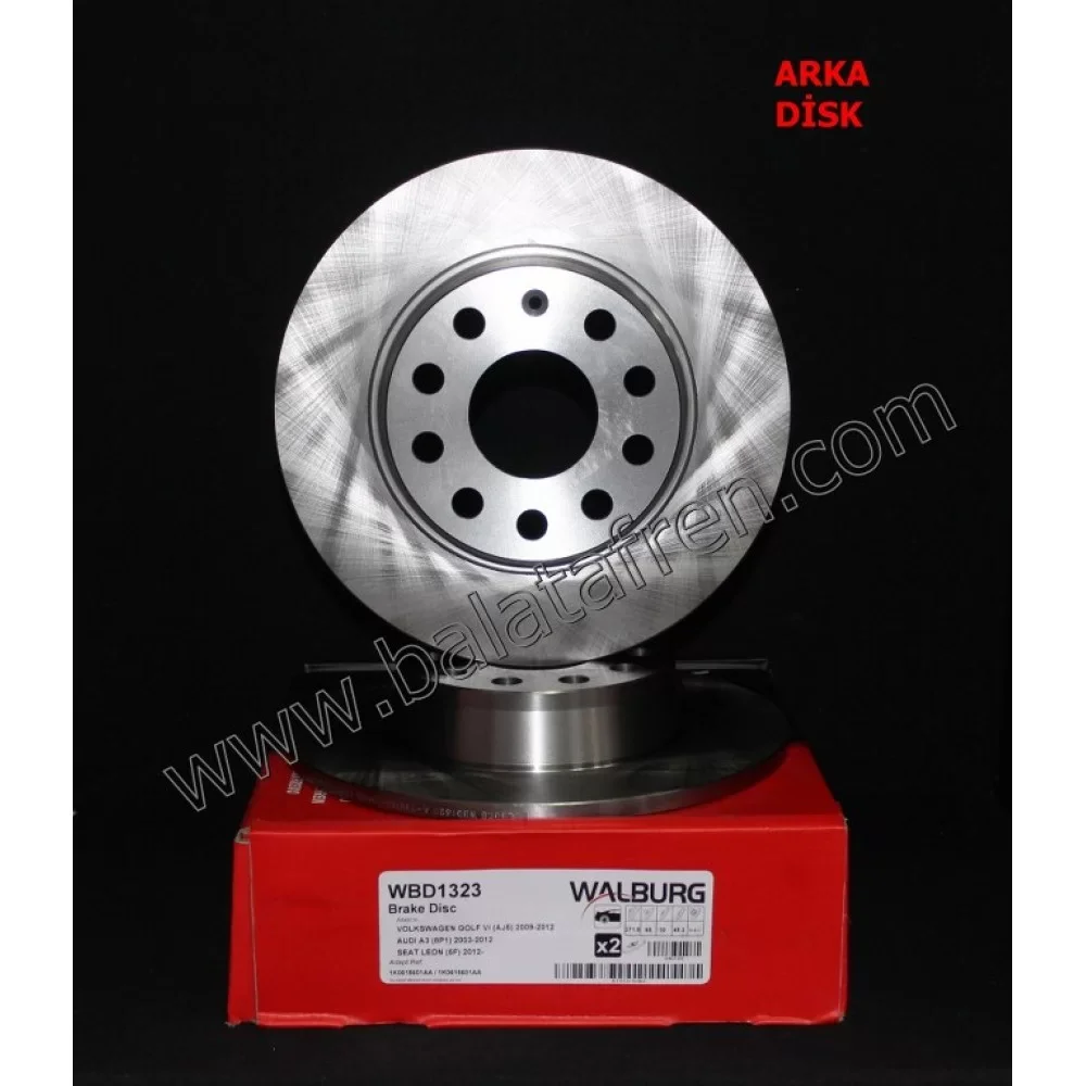 Volkswagen Scirocco Arka Fren Di̇ski̇ 272m Düz 1985-1992