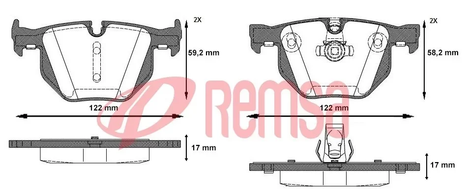 Bmw 3 Serisi E90 Arka Fren Balatası 2004-2011 320D/325D/330D/Xdri