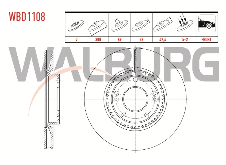 fren diski ön i30,ix35 09>/sportage 04>15,rio 11>