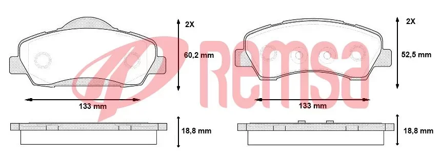 Remsa Peugeot 301 Ön Fren Balatası 1.2 Vti 2012 ve Sonrasi