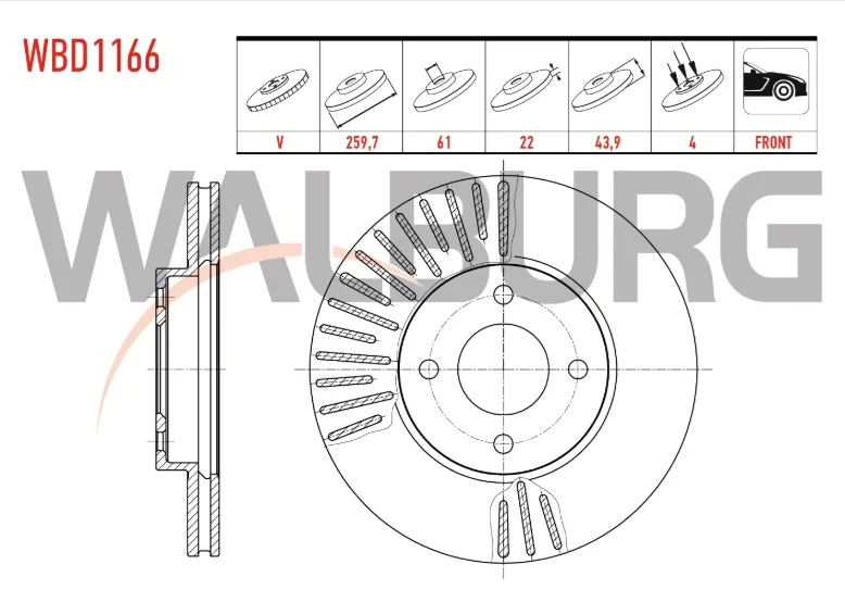 fren diski ön havalı nissan micra 4 (k13) 2010>