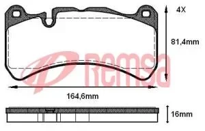 Remsa fren balata ön mercedes clk (c209) 63 amg (02-09)