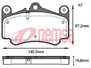 fren balata ön porsche 911 (996) 3.6 carrera 4 199