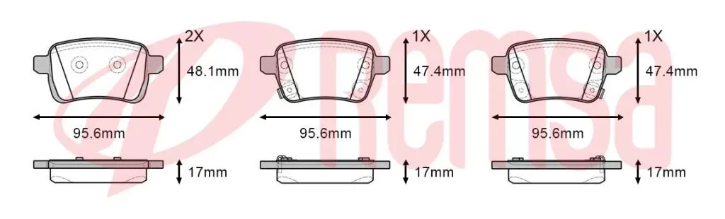 Remsa Opel Corsa E Ön Fren Balatası 1.2 2014 ve Sonrası