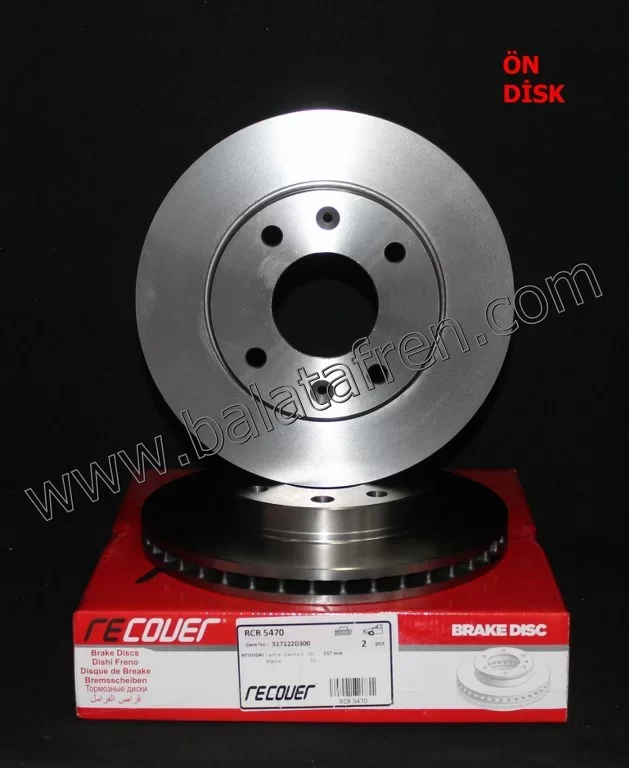 HYUNDAİ ELANTRA FREN DISKI ON 00-06  51712-2D3