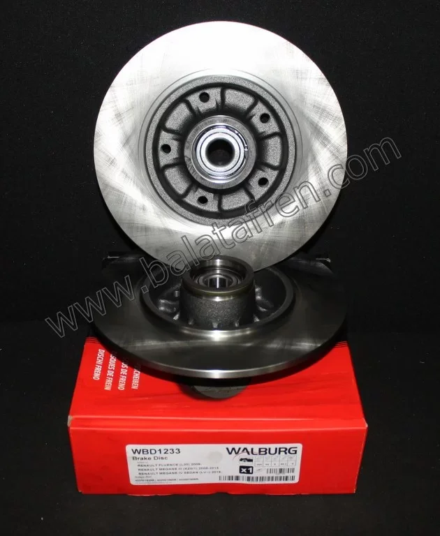 fren diski arka düz renault fluence rulmanlı 09>