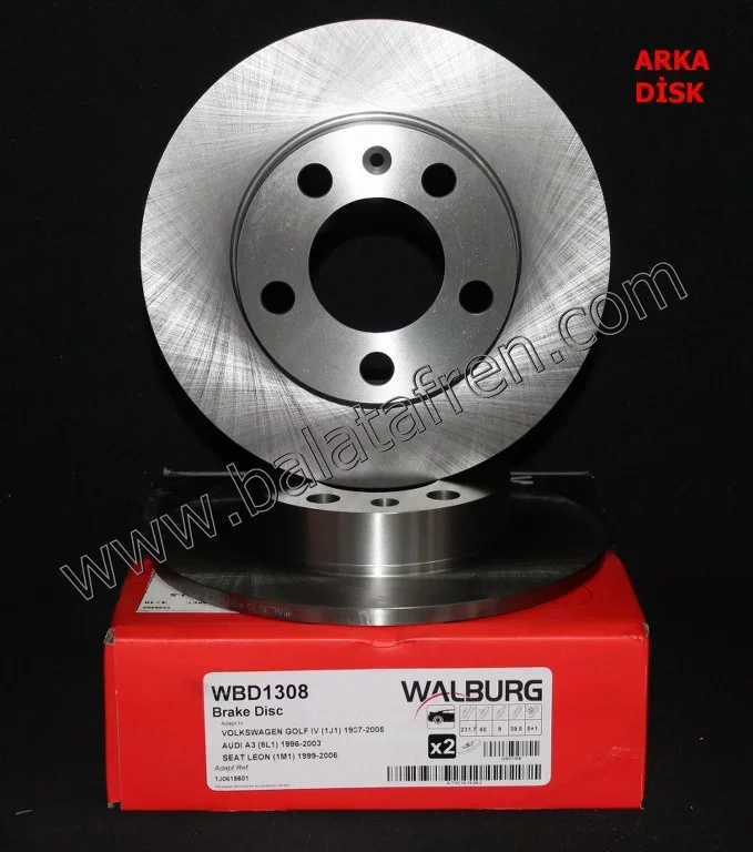Volkswagen Golf 4  Arka Fren Di̇ski̇ 232mm Düz 1997-2006