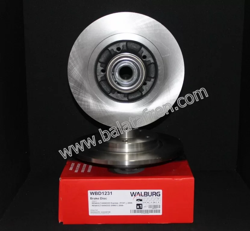 Renault Kangoo Kw0/1 Fren Dıskı Arka Duz 1.5 Dcı 2008- 11 2