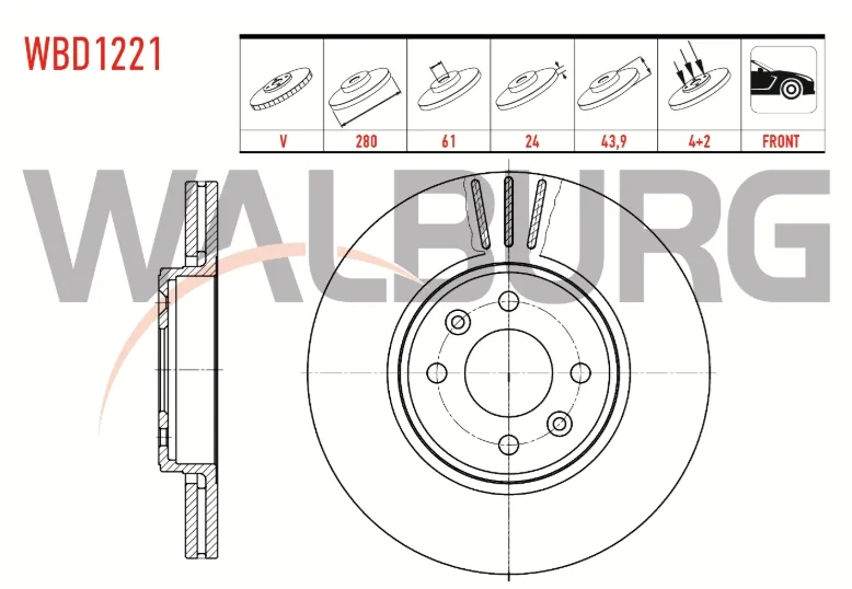 Renault Scenic 2 Ön Fren Di̇ski̇ 280mm 2003-2009