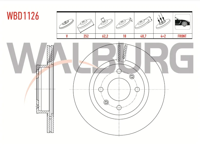 fren diski ön havalı hyundai i10 (ba) 1.2 d-cvvt 1