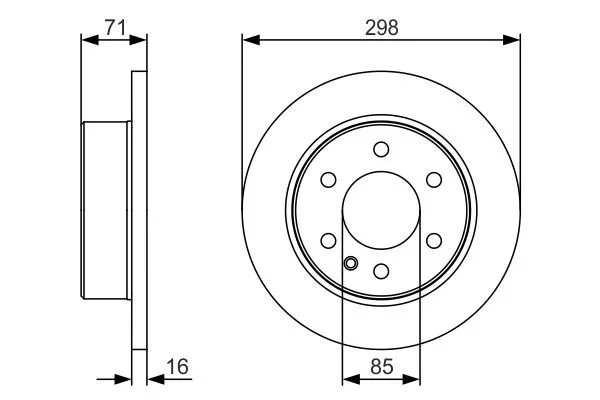 Bosch Mercedes Sprinter Arka Fren Disk Bosch 2006-2018