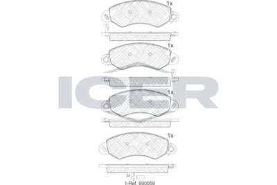 Temsa Ldv Maxus Ön Fren Balatası 2005-2009 (İCER)