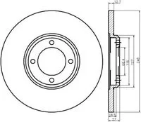 Anadol Ön Fren Diski 1967-1982 Düz 232mm