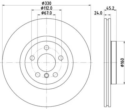 Bmw 5seri G30,F90/X3 G01,F97 Ön Disk 2017- 330mm
