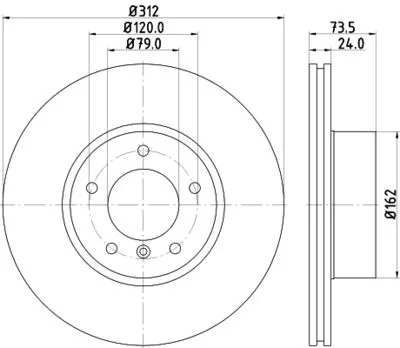 Bmw f20 F10-f30 11-e90 Fren Diski Ön 05-11 312mm