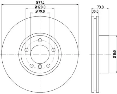 Bmw X5 E53 Arka Fren Diski 2000-2006 324mm