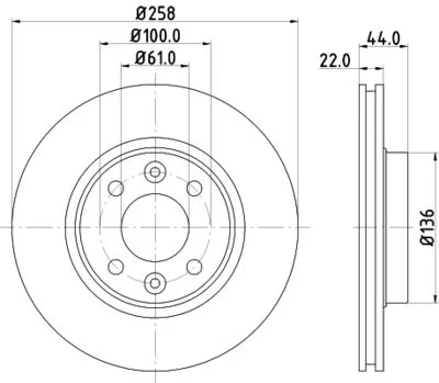 Clio,Symbol,StepwayLogan,Sandero Ön Disk 04/-258mm