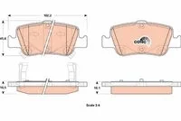 fren balata arka-toyota corolla 07>12 1.4 d4d 07>