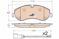 fren balata fişli ön ford tourneo custom (v362)