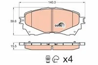 fren balata ikazlı ön mazda 6 (gj,gh) 2.0 2013>