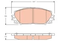 fren balata ön toyota yaris (p9) 1.0 vvt-ı (06-10)