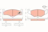 fren balata ön volkswagen golf 2 (19e,1g1) 1.3 15