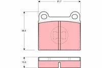FREN BALATA ON VOLKSWAGEN GOLF I (17) 1.1 15.30mm