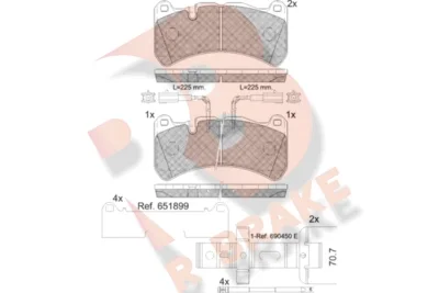 Fren Balatası ÖN Grecale (2022>…) / Gıulıa (2015>…) Stelvıo (2016>…) / Clk-Serisi (A209) (2002>2010) Ultra Premium Brake Parts