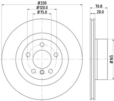 fren diski arka bmw x3 (f25) 10>16/x4 (f26) 14>