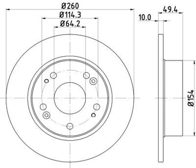 honda accord 03-08 arka fren disk takımı