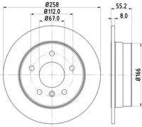 Mercedes a seri w168 Arka Fren Diskiı 97-05 258mm