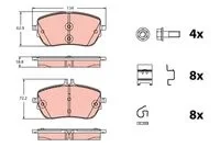 Mercedes A0004205103 Ön Balata