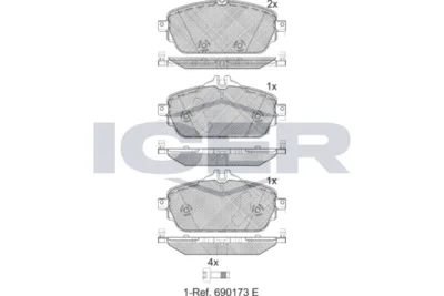 Mercedes C Seri W205 Ön Balata 14/-