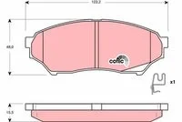 mıtsıbıshı pının ön fren balata (99-07)