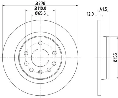Opel Vectra c Fren Diski Ön Havalı 02-08 302mm