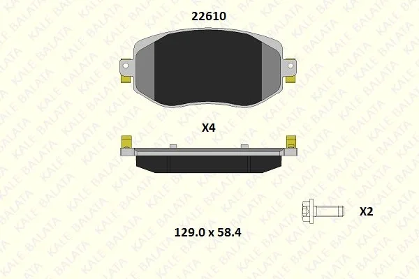 Renault Megane 4 Dizel Ön Fren Balatası 2015-