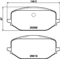 Rifter,Grandland-X,Proace,Ds7 Ön Fren Balata 2021-