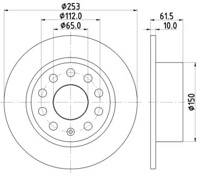 Skoda Octavıa Fren Diski Arka Düz 12-253mm