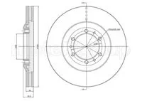 volkswagen t4 ön fren diski havalı 90/03 280mm