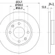 Bosch fren diski ön düz peugeot 206 (2a/c) 98-06
