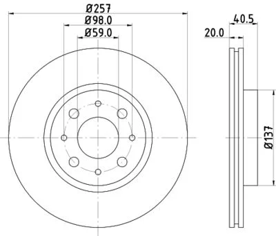 Bosch Fiat Albea 1.3 Mjt 4 Bijon Ön Fren Diski 1996-2009 1.3 Mjt 4 Bijon