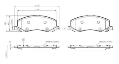 Bosch Opel İnsignia A 18 Jant Ön Fren Balata 2008- Büyük